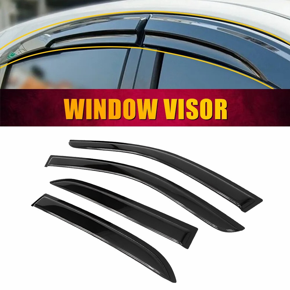 For 2003-2007 Honda Accord 4 Door Sedan Mugen Style Window Visor Sun Rain Guards