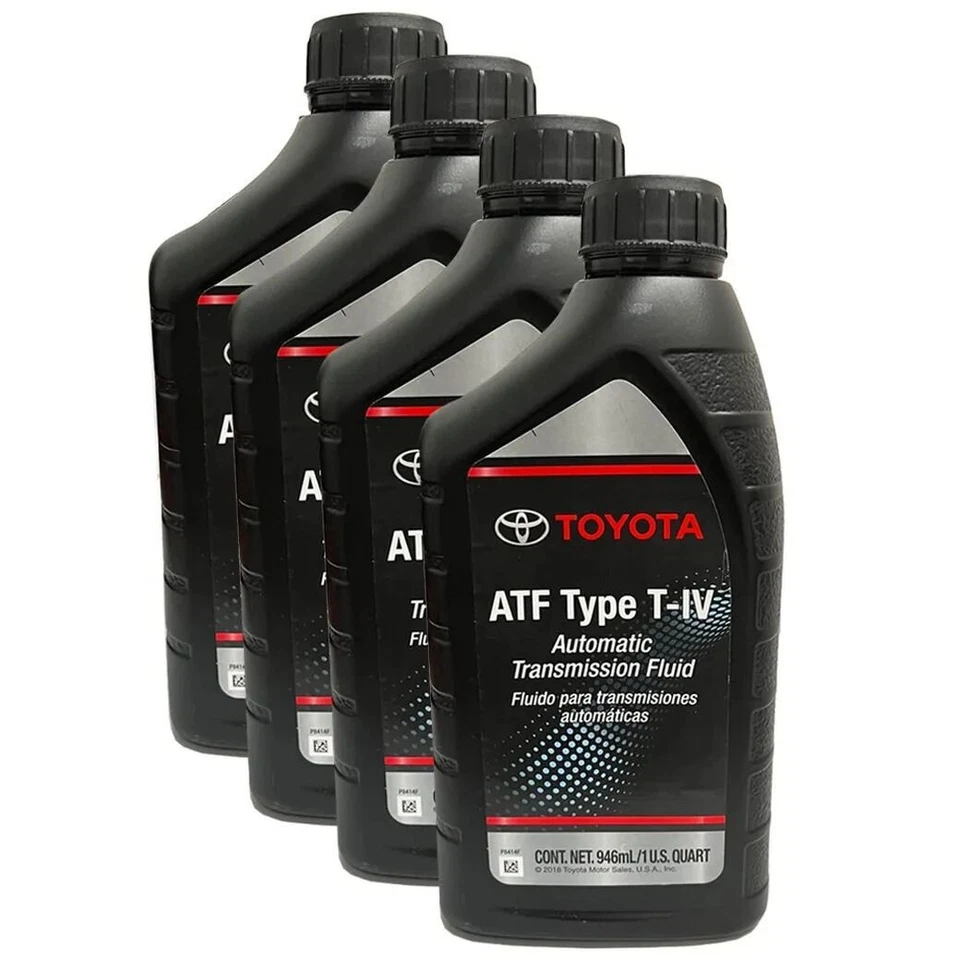 Kit de 4 cuartos de galón GENUINO TOYOTA ATF TIPO T-IV Lexus TIV líquido de transmisión automática Foto 4 de 4