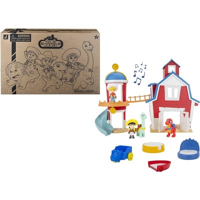 Dino Ranch Clubhouse,Large 12-Inch Playset with Lights & Sound