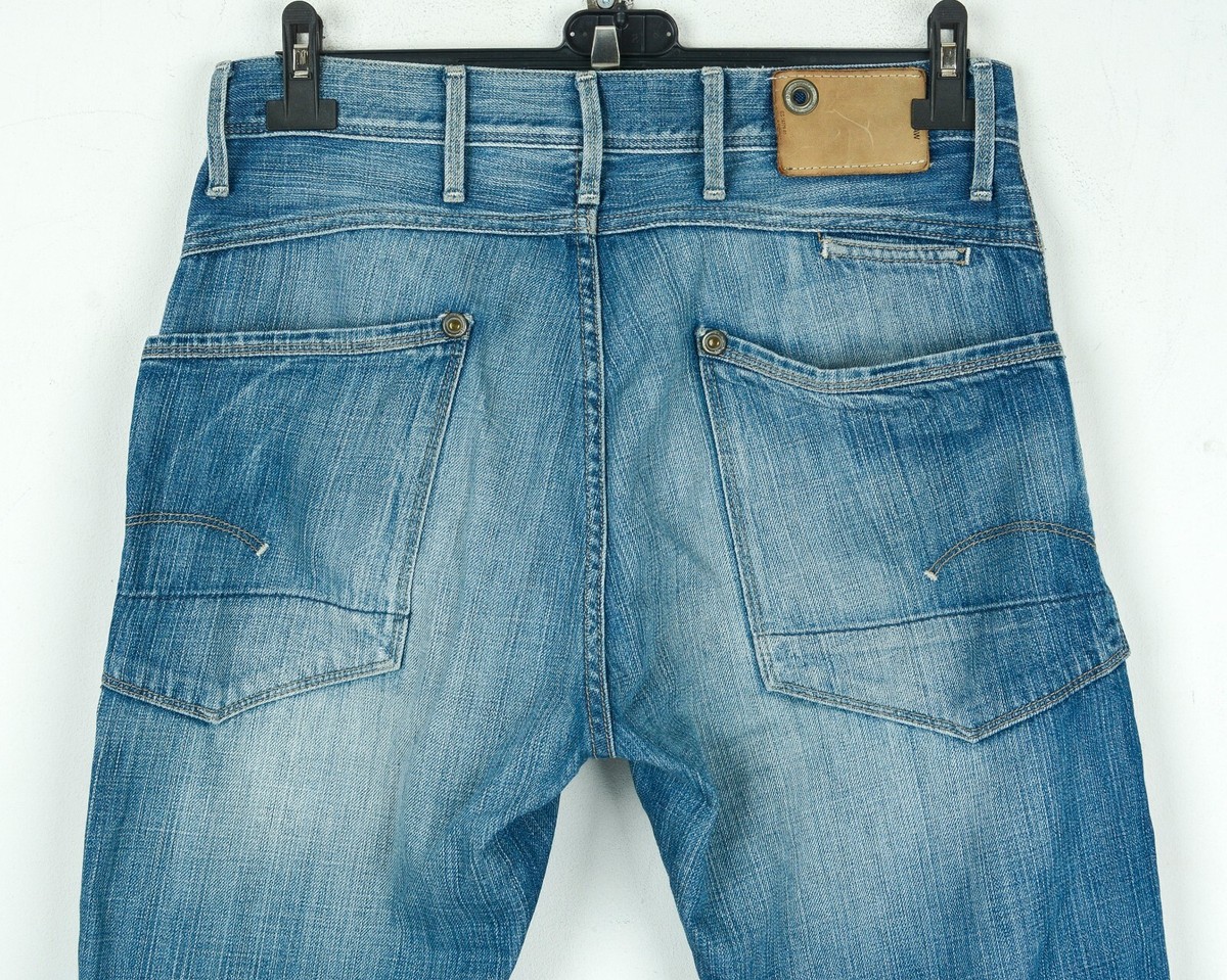 G STAR RAW 3301 Jack Pant Mens W31 L32 Jeans Denim Trousers