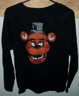 Five Nights at Freddy's Fazbear Youth L T-Shirt Black Long Sleeve