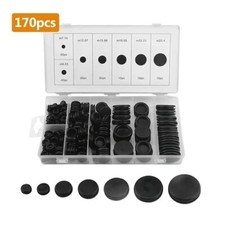 170 Car Rubber Grommet Firewall Hole Plug Set Electrical Wire Gasket Box Black 170 Car Rubber Grommet Firewall Hole Plug Set Electrical Wire Gasket Box Black
