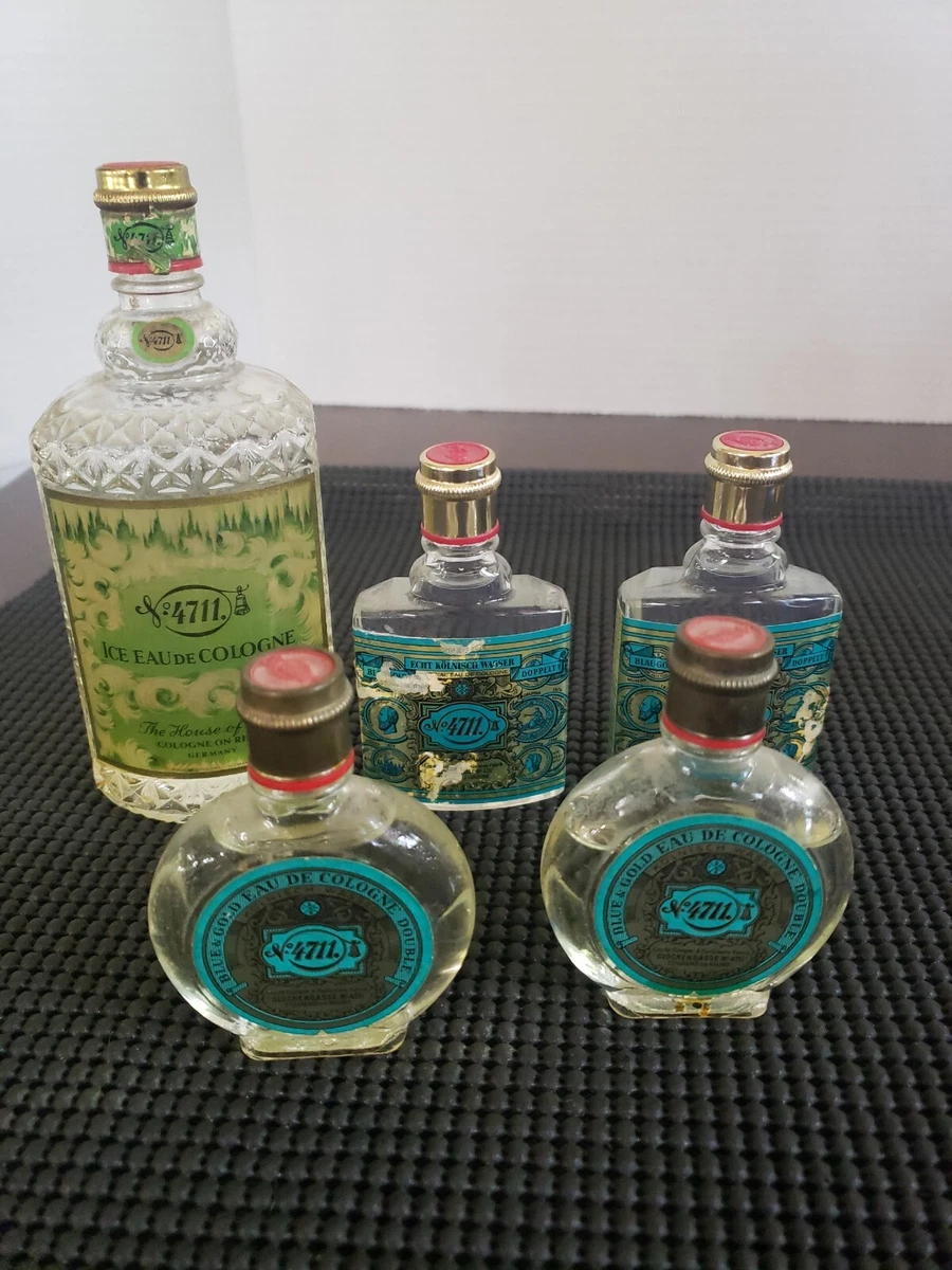 5 Eau De Toilette Cologne On Rhine Vintage Bottles Mostly Full