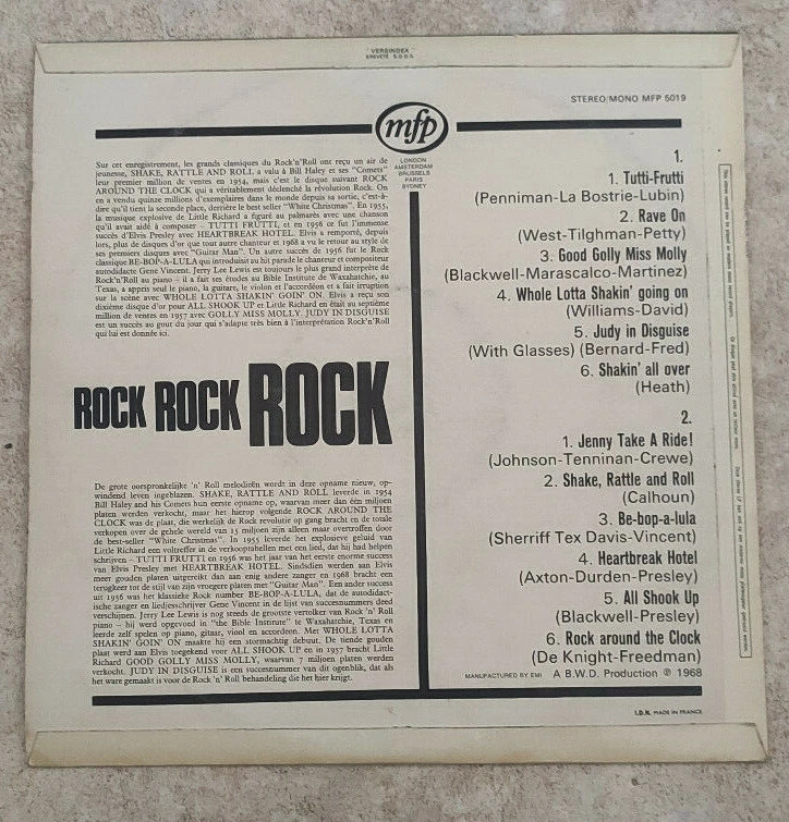 33 Giri Rock'N'Roll Party Vinile LP 12 " Tutti-Frutti -r Around The Clock -mfp - Immagine 4 di 4