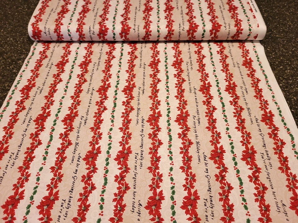 Saludos por Kaye England Wilmington Navidad Rojo Poinsettia Palabra Raya Foto 3 de 3