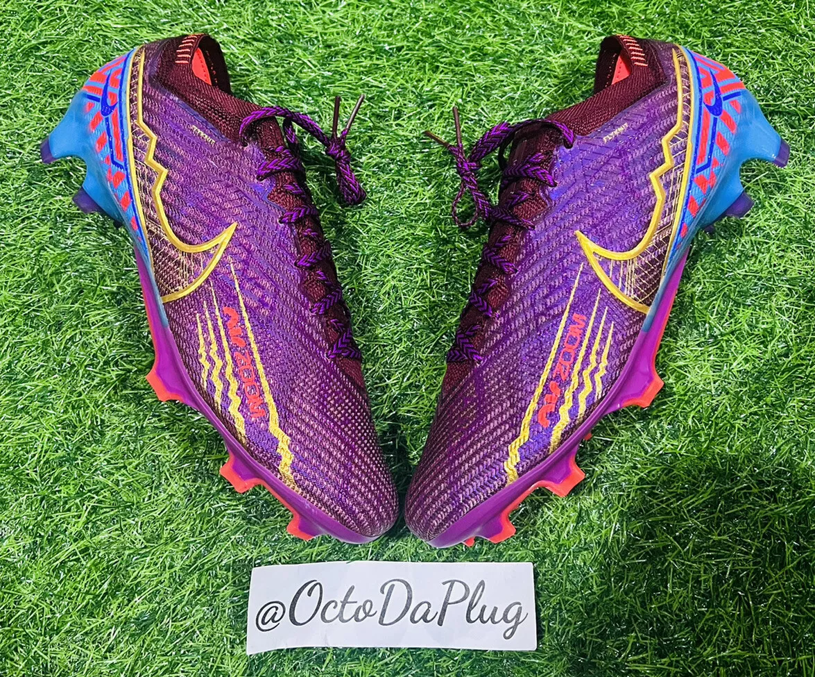purple and green nike mercurial