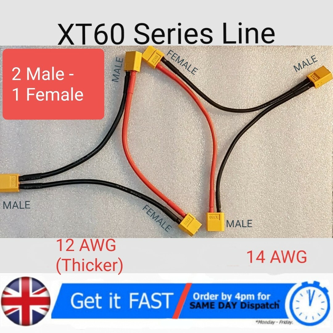 GTIWUNG 2 Paia XT60 Connettore Maschio Femmina con Cavo di Silicone