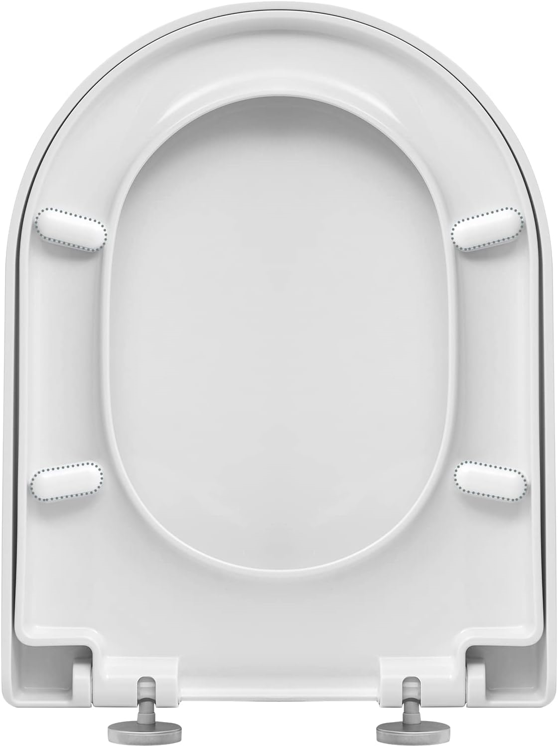 WOLTU D Shape Toilet Seat,Soft Close Toilet Seat with Quick Release