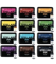 Sealed Simon Hurley Create Stellar foam Dye Ink Pads  Reinker Bundle Complete
