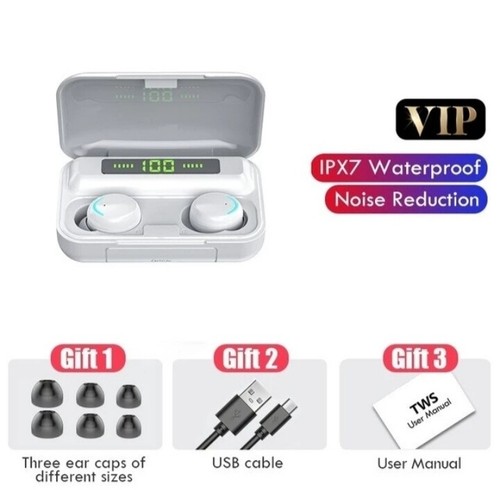 CUFFIE AURICOLARI BLUETOOTH 5.0 TWS F9 CON MIC DI RICARICA CONNESSIONE  VELOCE | eBay