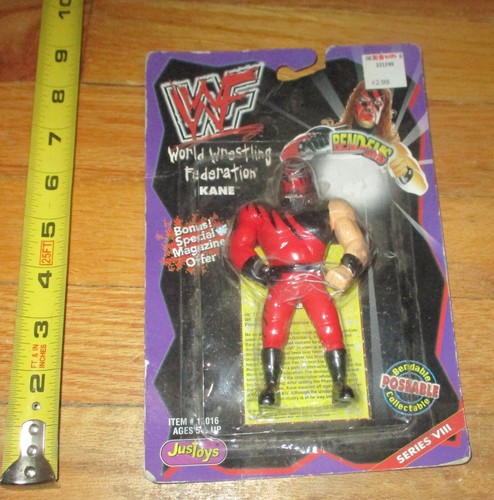 1996 WWE Just Toys Kane Bend-ems Wrestling Figure ...