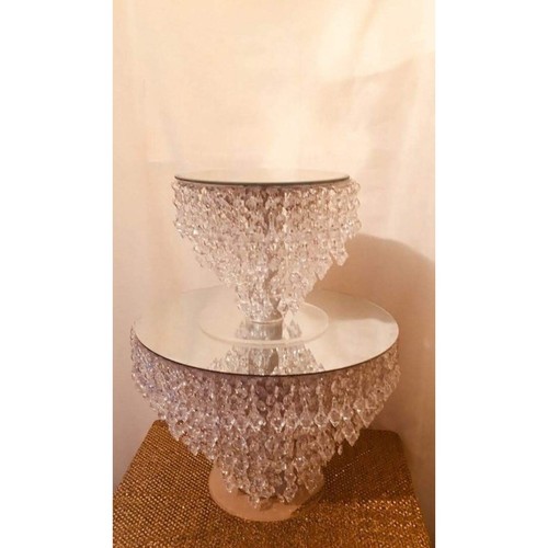 8inch Crystal Cake Stand| Crystal Cascading Cake Stand for Wedding - 第 8/8 張圖片