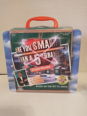 Are You Smarter Than A 5th Grader Card Game with CD & Storage Tin- New |  eBay