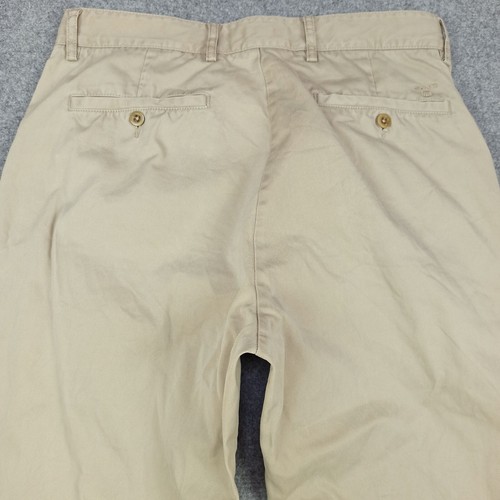 GANT Uomo Pantaloni W31 L32 (Etichetta: W32 L34) Cotone Beige Regolare Dritto - Foto 5 di 12