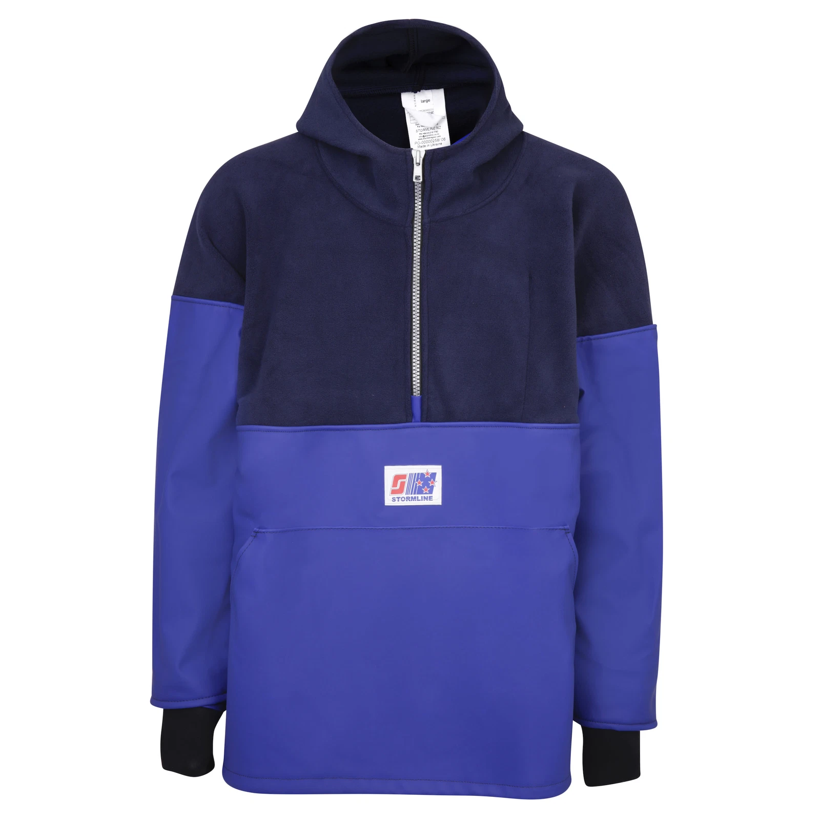 Stormline Atlantic 809 Fleece/PVC Pullover Jacket, X-Large (XL) Blue