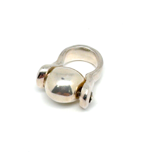 Anillo enchapado en plata UNO de 50 hecho a mano talla US - 7,5 - Imagen 11 de 16