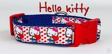 Kitty dog collar adjustable buckle collar 1" wide or leash