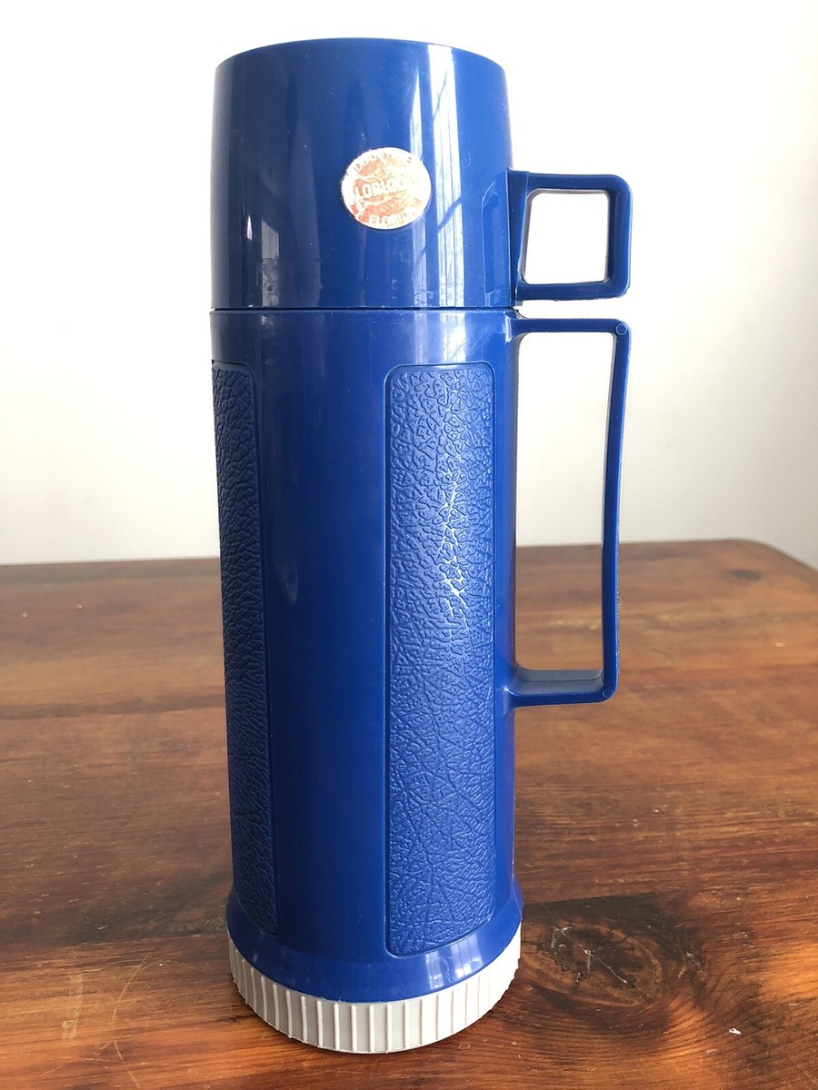 Vintage Thermos Blue Filler 22F Cup 22A63 Stopper 722 King Seeley