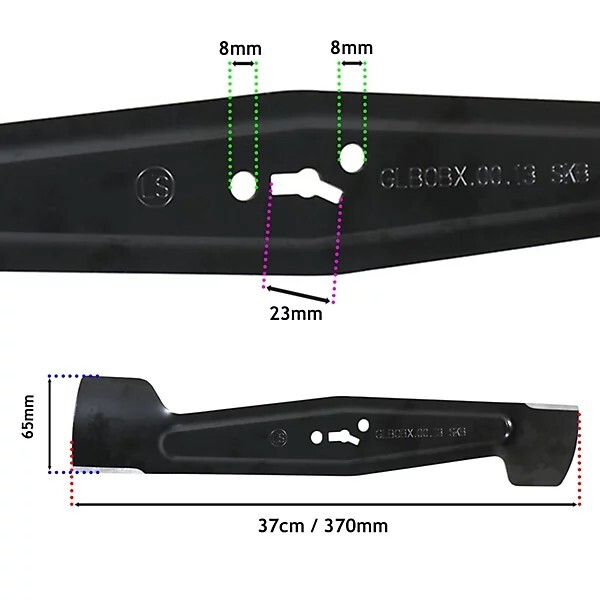 ALM GD037 Lawnmower 37cm Metal Blade for Powerbase McGregor And Spear & Jackson