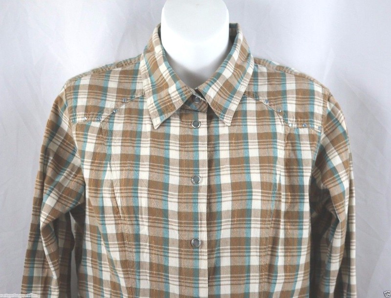 Levi's Western Pearl Snap Girl's Long Sleeve Top Size M