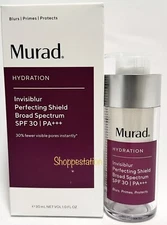 Murad Hydration Invisiblur Perfecting Shield SPF30 PA+++ 1oz / 30ml Exp 10/26