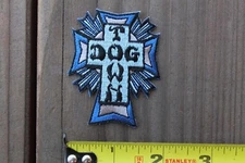 Dogtown Skateboards Blue Cross Venice Santa Monica Iron-On Skateboarding PATCH