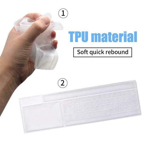1 x Universal Clear Keyboard Skin Protector Silicone new~ PC Desktop E7L3 - Picture 8 of 11