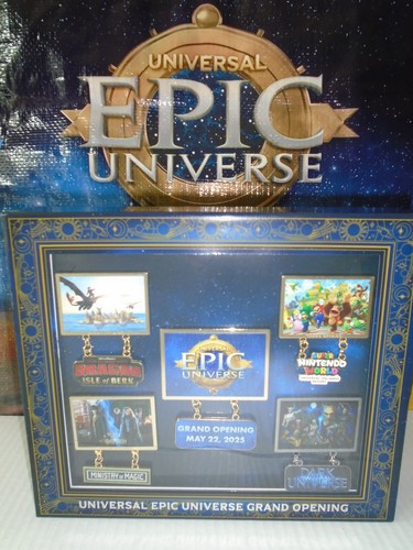 Epic Universe Grand Opening Day 2025 5er Set Limited Edition Pin Set