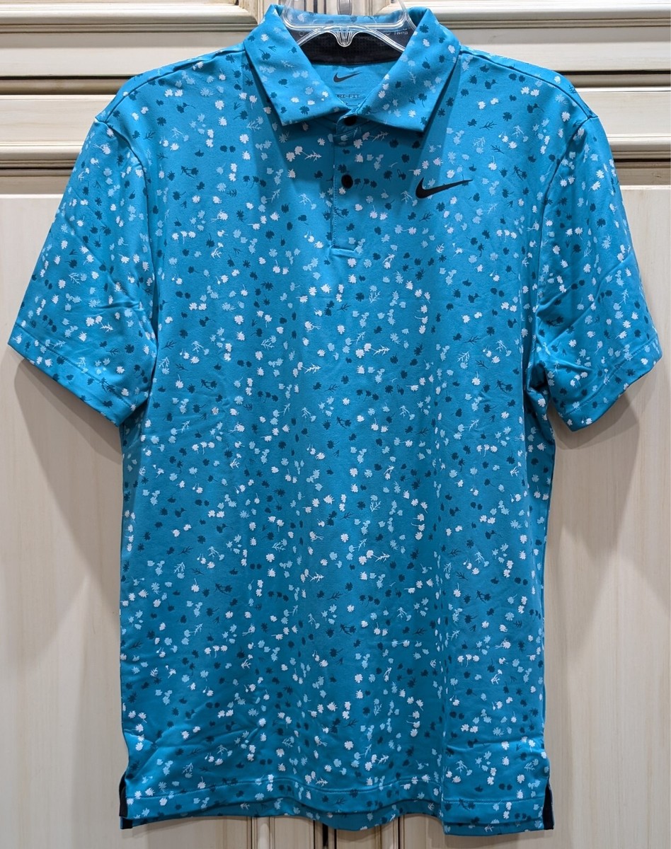 nike golf polo floral