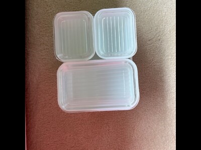 PYREX Amish Butter Print 8pc. Set White and Turquoise vintage