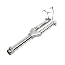 Stainless Steel Hemi Dual Exhaust Muffler Delete Fits 2009-2018 Dodge Ram 1500