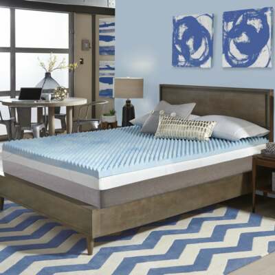 NEW! ~ COOL 4'' MAX PLUSH COMFORT ULTIMATE MEMORY FOAM GEL BED MATTRESS TOPPER