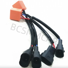 Car 9006 9005 To H4 Headlight Bulb Conversion Wire Adapter Harness Connector 2p