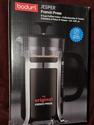  BODUM Jesper Frech Presse Kaffeebereiter 8 Tassen 1Liter Kaffeemaschine