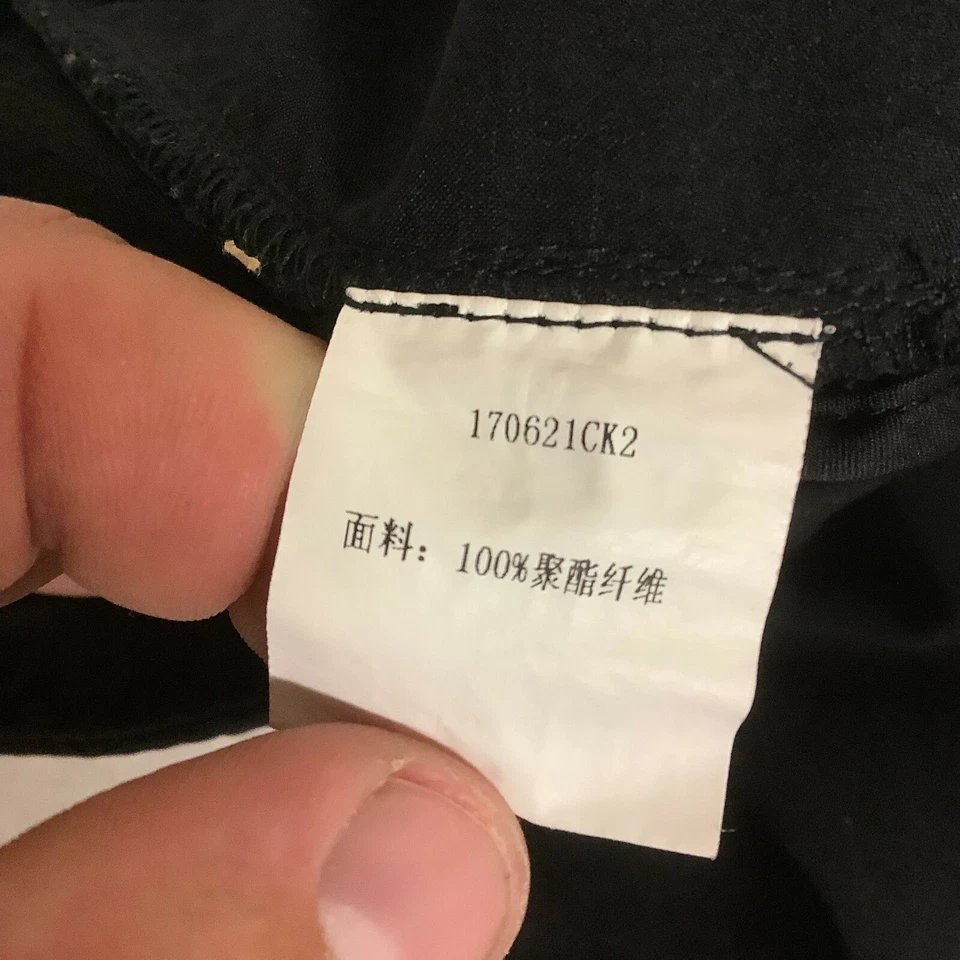 Pantalones de mujer Nana Stoze negros cintura elástica pierna cónica talla S Foto 4 de 4