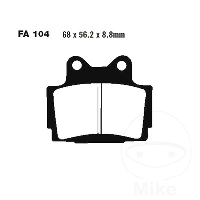 Ferodo Rear Brake Pads for 1998-2003 Yamaha FZS600 Fazer - 1 pair