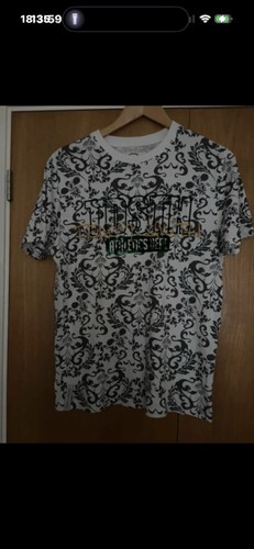 Teddy Smith T Shirt Size S Cotton Grey:white Stiched Logo Excellent Condition - Picture 1 of 4