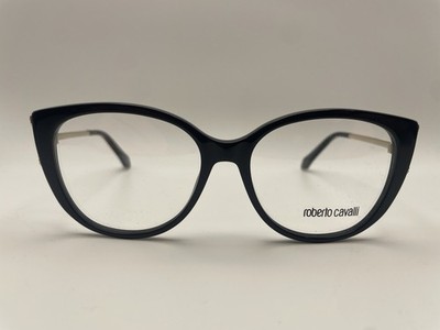 ROBERTO CAVALLI FOLLONICA 5053 001  BLACK EYEGLASS FRAMES 53-16-130 NWD*