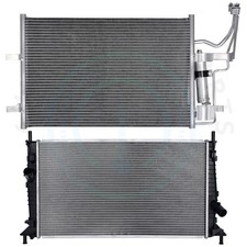 Radiator & AC Condenser Cooling Kit For 2004 05-2009 Mazda 3 2.0L 2.3L L4