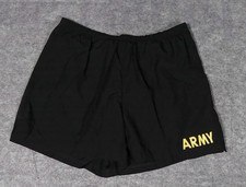 US Army APFU Physical Fitness Running Shorts Black Mens XL Official Issue