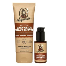 Dr. Squatch Wood Barrel Bourbon Smooth Shave Bundle - Easy Glide Butter +... 