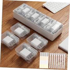 8 Individual Cable Organizer Boxes With Base, 1 Pack 8 pcs Individual Cable