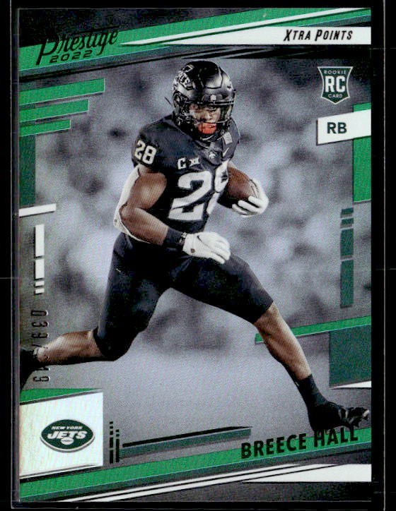 L53,296 - 2022 Prestige Xtra Points Green #313 Breece Hall /249