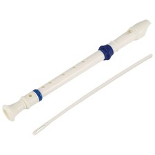 Musikinstrument 6 Löcher Sopranflöte Blockflöte weiß X6C53134