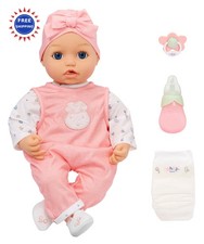 Baby Born My Real Doll Annabell - Blue Eyes Realistic Soft-Bodied Ages Sound