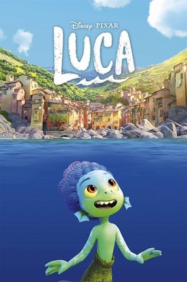 611632 Luca Full Character Movie 2021 Comedy Animation Wall Print Poster