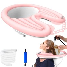 Mobiles Haarwaschbecken Kopfwaschbecken aufblasbar PVC Tragbar Aufblasbar