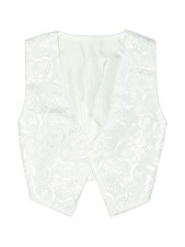 Unbranded Boys White Tuxedo Vest Medium infants