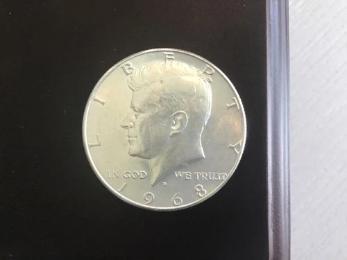 1968 Kennedy Half Dollar 50C 40% Silver uncirculated US Coin  Fineness 0.4