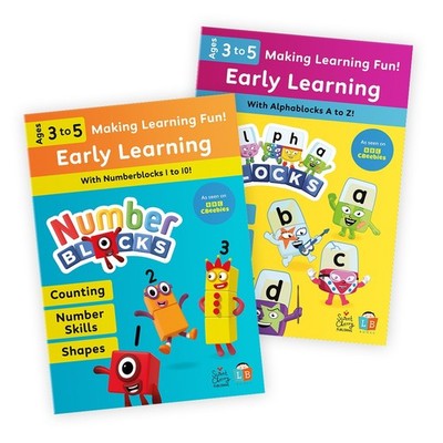 Alphablocks & Numberblocks Fun Learning Workbook Bundle 3-5yrs (Series 2)